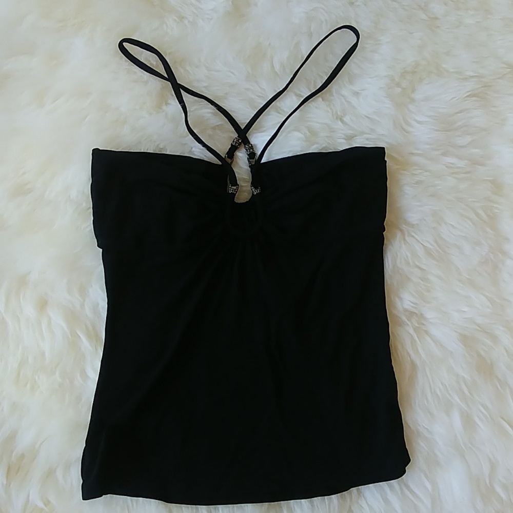 Roberto Cavalli strap blouse.